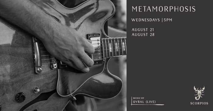 Scorpios Mykonos Metamorphosis event with Qyral on Wednesday August 21 and August 28
