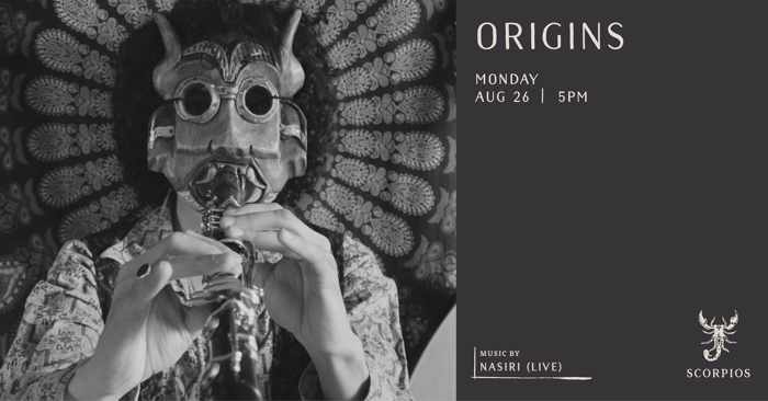 Scorpios Mykonos Origins event with Nasiri on Monday August 26