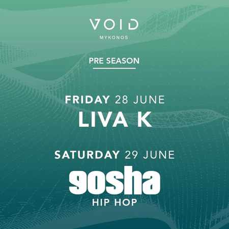 DJ Schedule for Void club on Mykonos June 28 and 29