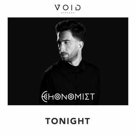 Promotional image for Void club Mykonos party featuring DJ Echonomist