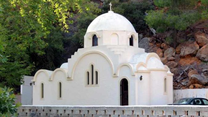 Greece, Greek island, Saronic island, Poros, Poros Greece, Poros island, church, Orthodox church, building, architecture,