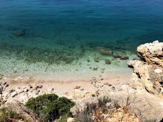 Greece, Peloponnese, Nafplio, Karathona path, coast, seaside, shore, cove, water, sea, Argolic Gulf