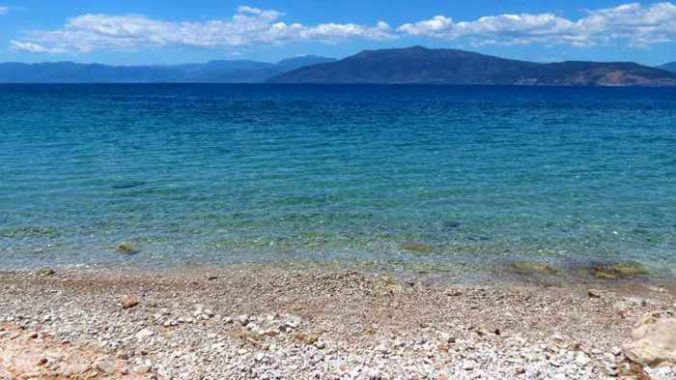 Greece, Peloponnese, Nafplio, Karathona path, beach, Neraki beach, Neraki beach Nafplio, coast, seaside, sea, water,