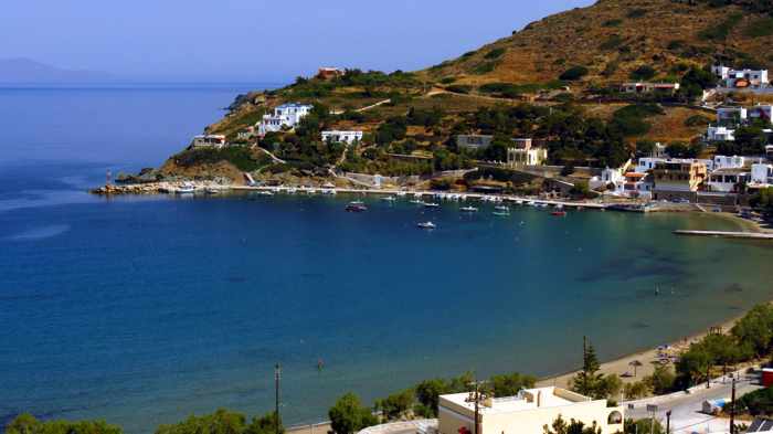Greece, Greek Islands, Cyclades, Siros, Syros, Kini Bay, Kini beach, Kini village, landscape, coast, seaside, beach, Kini Beach, Kini Beach Syros,