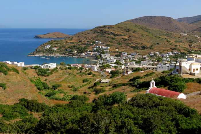 Greece, Greek Islands, Cyclades, Siros, Syros, Kini Bay, Kini beach, Kini village, landscape, coast, seaside,