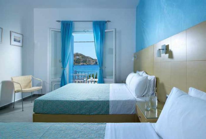 Greece, Greek islands, Cyclades, Siros, Syros, Syros island, Kini Bay, Kini, Kini Bay on Syros, hotel, accommodations, Blue Harmony Hotel, Blue Harmony Hotel Syros, hotel room,