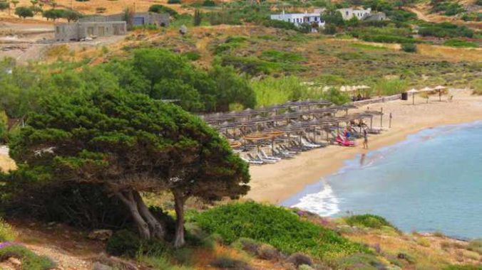 Greece, Greek islands, Cyclades, Siros, Syros, Syros island, Delphini beach, Delfini beach, Delphini beach Syros, Delfini beach Syros, sandy beach