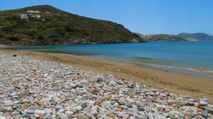 Greece, Greek islands, Cyclades, Siros, Syros, Syros island, Delphini beach, Delfini beach, Delphini beach Syros, Delfini beach Syros, sandy beach