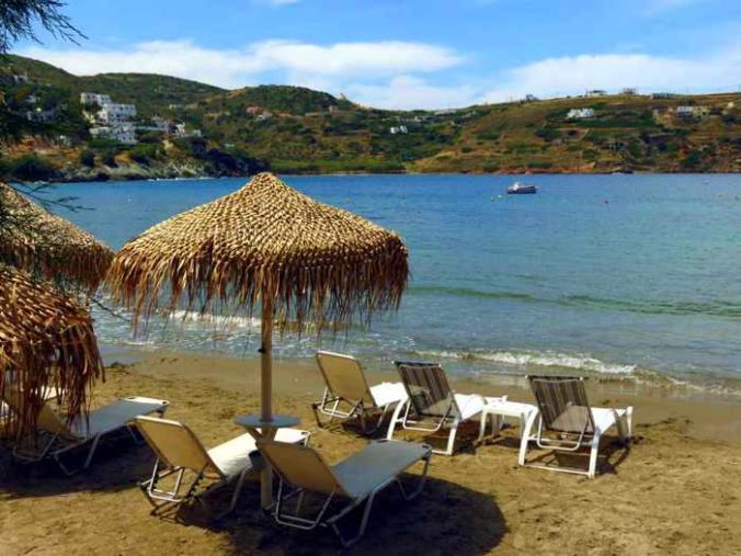 Greece, Greek islands, Siros, Syros, Syros island, Kini, Kini beach, Kini beach Syros, Kini Syros, beach, organized beach,sandy beach,