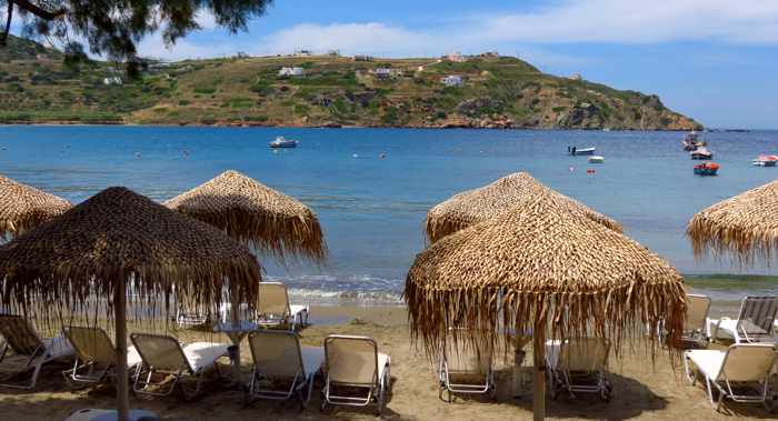 Greece, Greek islands, Siros, Syros, Syros island, Kini, Kini beach, Kini beach Syros, Kini Syros, beach, organized beach,sandy beach,