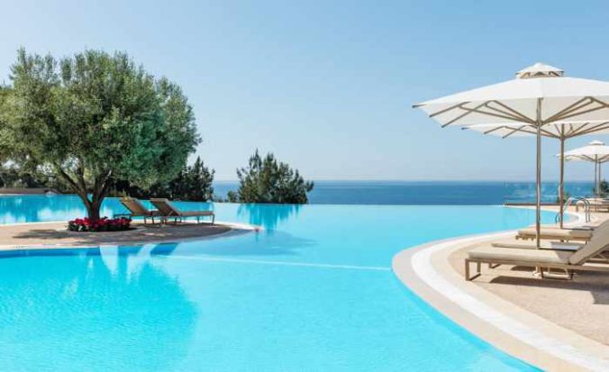 Greece, Greece mainland, Halkidiki, Ikos Oceania resort, Ikos resort, pool, infinity pool, swimming pool