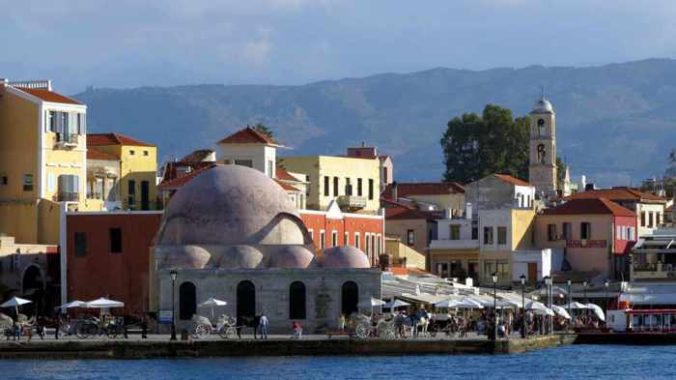 Greece, Greek islands, Crete,Crete island, Crete Greece, Chania, Chania Crete, harbour, port,, Chania harbour,