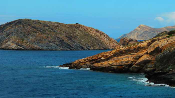 Greece, Greek islands, Cyclades, Siros, Syros,Syros island, trail, footpath, path, walking route, hiking trail, hiking, coast,