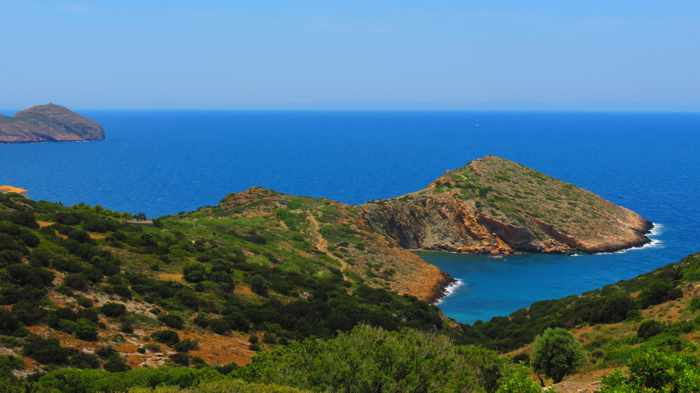 Greece, Greek islands, Cyclades, Siros, Syros,Syros island, trail, footpath, path, walking route, hiking trail, hiking, coast,