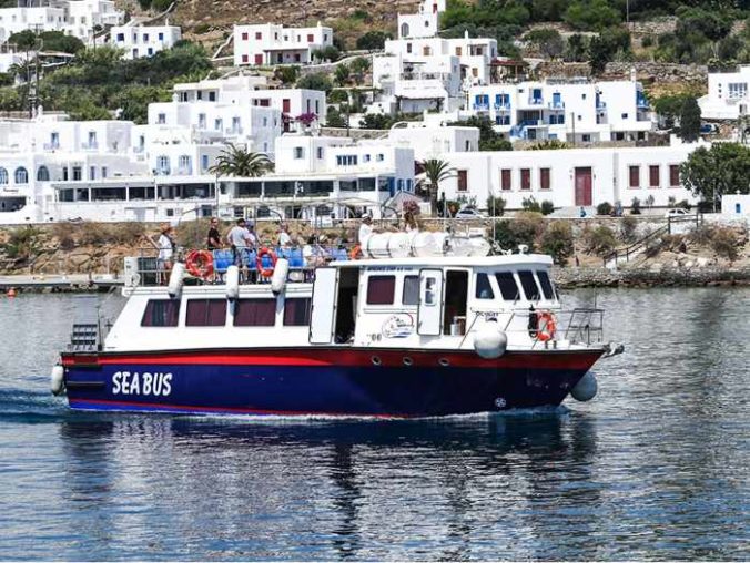 Greece, Greek islands, Cyclades, Mikonos, Mykonos, Mykonos SeaBus, SeaBus Mykonos, Mykonos water taxi, Mykonos water shuttle, Mykonos port water taxi, Delos Tours,