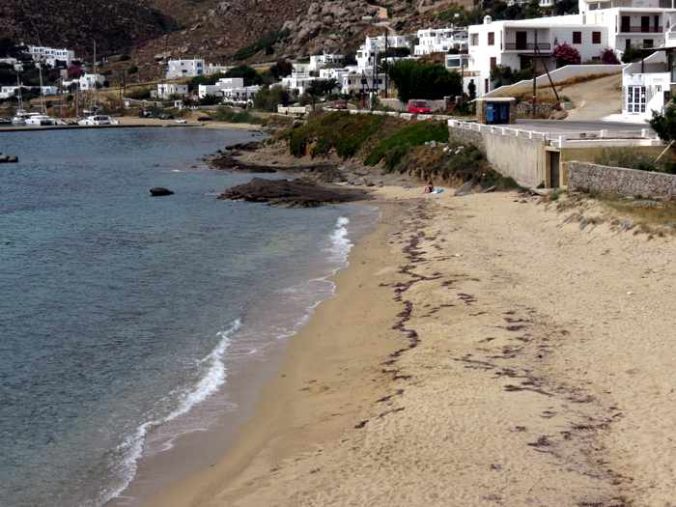 Greece, Greek islands,Cyclades, Mikonos, Mykonos, Tourlos,Tourlos beach, beach, coast, seaside, shore, bay, sea, water,