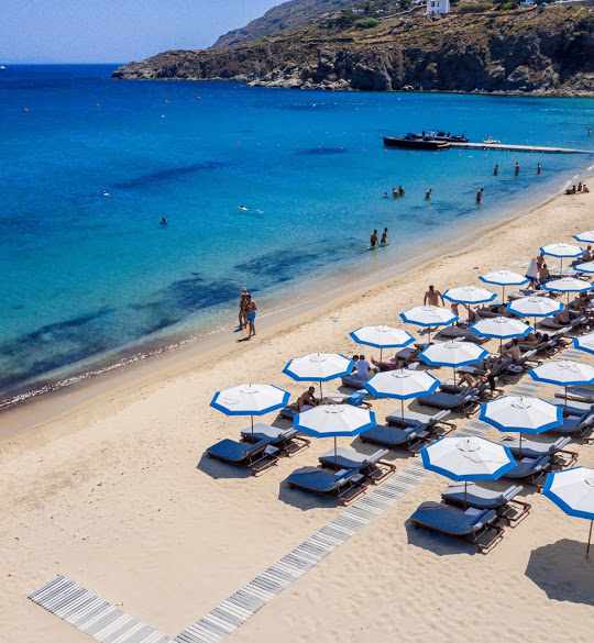 Blue Marlin Ibiza Mykonos beachfront photo shared on Google by Stavros Habakis