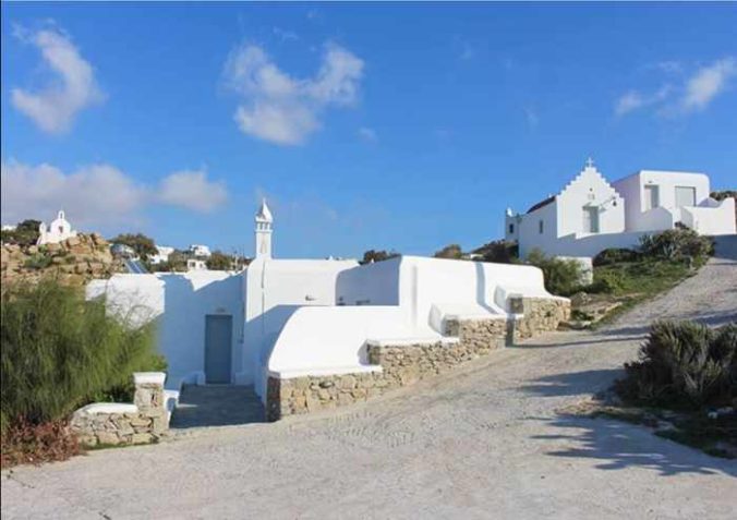 Crystal View Mykonos social media photo showing an exterior view of the apartment buildings