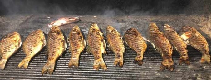 Fresh fish on the grill at Sealicious by Kounelas restaurant on Mykonos