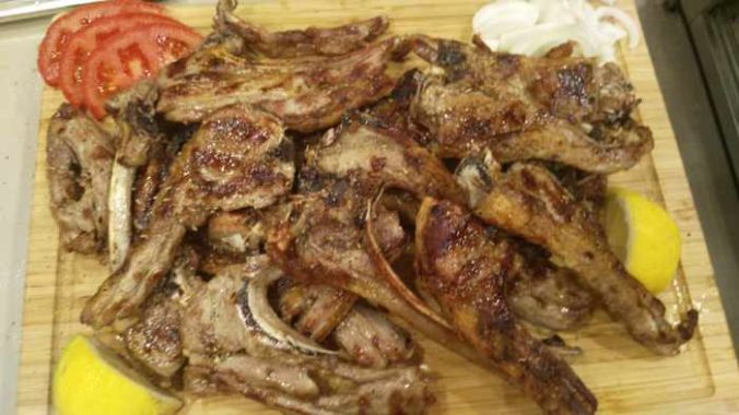 Grilled meat dish photo from the Taverna Kandavlos page on Facebook