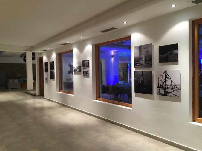 Images from the Reflect On Me photo exhibition at Blue Fusion Art Restaurant Mykonos