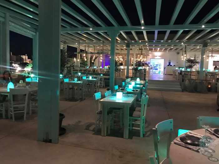 Sealicious by Kounelas restaurant on Mykonos seen in a photo shared on Facebook by Hannah Taylor