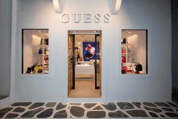 Shop & Trade streetview photo of the new Guess retail shop in Mykonos