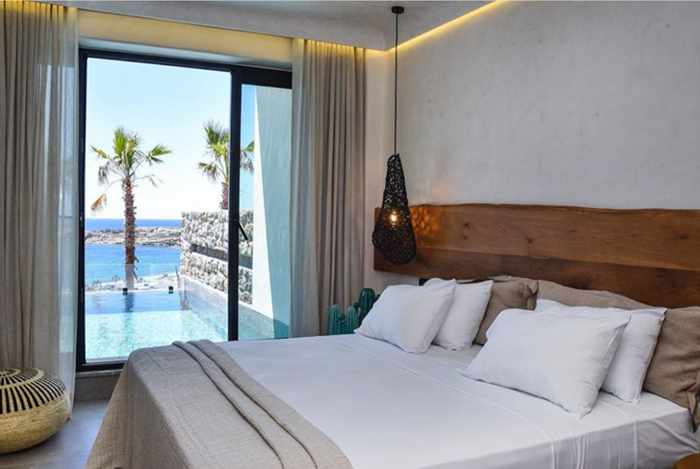 Tropicana Hotel Mykonos photo of a bedroom in one of its new superior villas