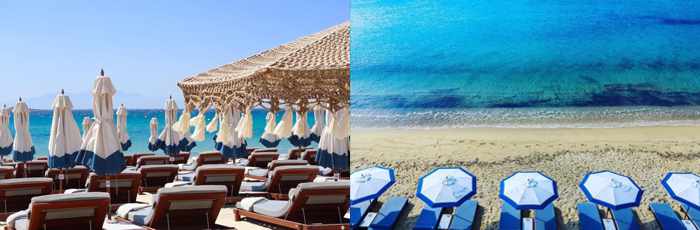 Blue Marlin Ibiza Mykonos social media photos of the clubs beachfront