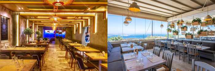 Olive Tree Kitchen & Grill Mykonos dining room photos from its social media pages