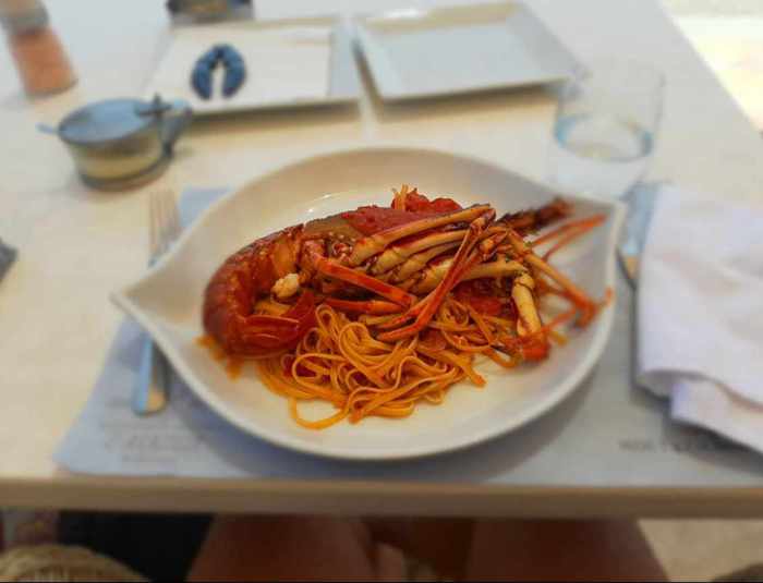 LAragosta lobster pasta photo by TripAdvisor reviewer Francesco Cangiano