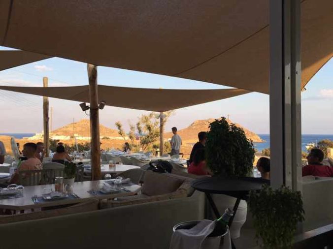 LAragosta restaurant Mykonos dining patio photo posted on TripAdvisor by reviewer Gee Tee