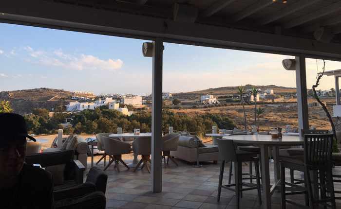 LAragosta restaurant Mykonos patio photo posted on TripAdvisor by reviewer Gee Tee