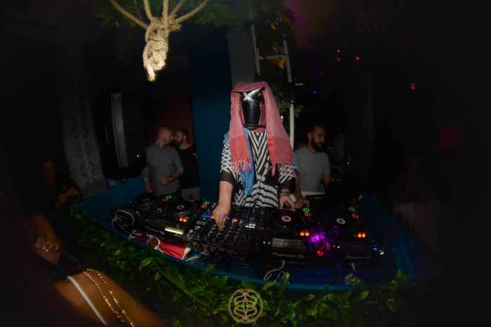 Sanctus Mykonos photo of DJ Hyenah from the nightclubs page on Facebook