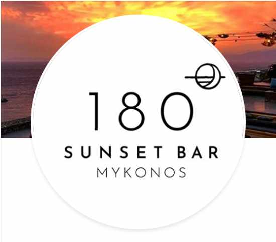 180 Sunset Bar Mykonos official logo