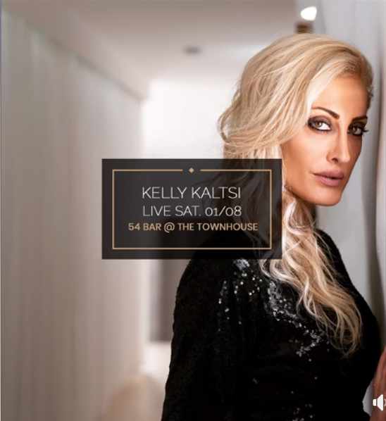 54 Cocktail bar and sunset lounge presents singer Kelly Kaltsi on Saturday August 1