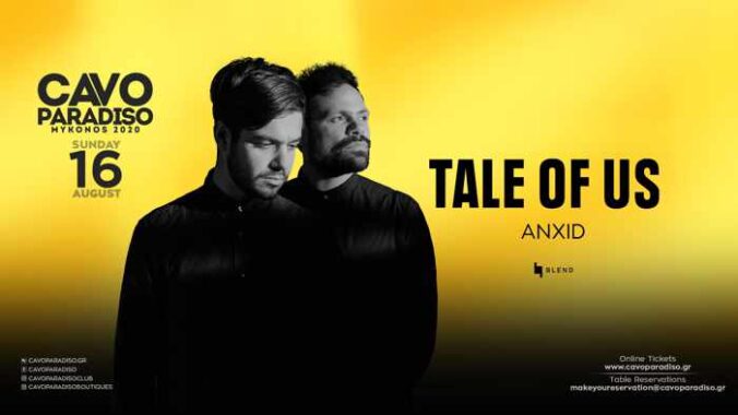 Cavo Paradiso Mykonos August 16 event with Tale of Us