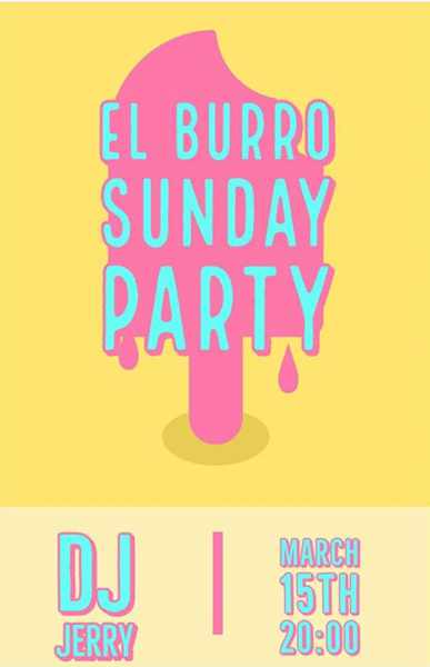 El Burro Mykonos Sunday Party on March 15
