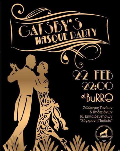 El Burro Mykonos presents Gatsbys Masque Part on Saturday February 22