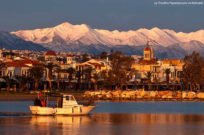 Rethymno Crete harbourfront photo from the Facebook page for Festivalaki Cretan festival of arts and culture