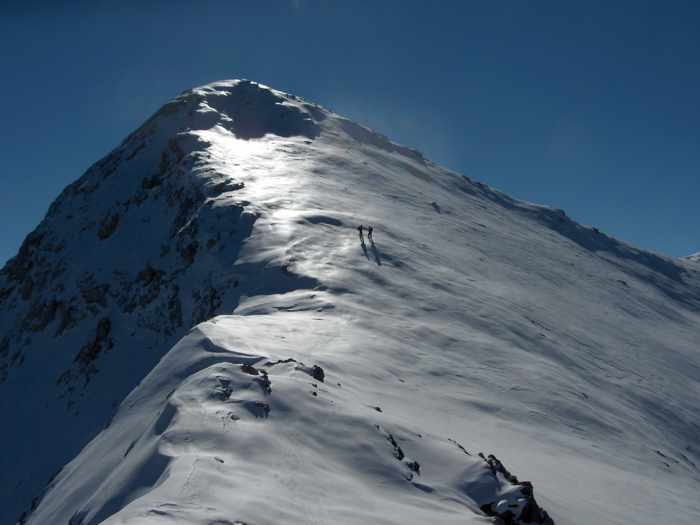 Incredible Crete photo of climbers on Spathi peak of Dikti Mountains in Lasithi region of the island