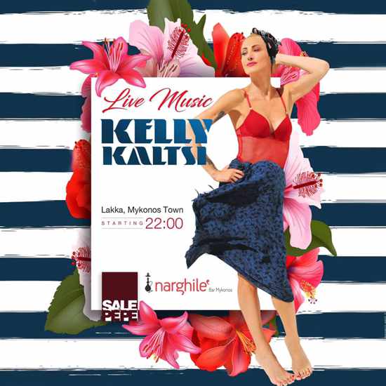 Kelly Kaltsi live music performances at Sale e Pepe Mykonos during summer 2020