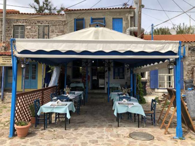 Kismet Restaurant at Molyvos harbour on Lesvos island