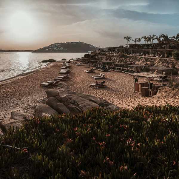 Scorpios Mykonos beach photo from the clubs page on Facebook