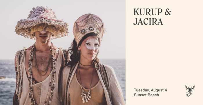 Scorpios Mykonos presents Sunset Ritual with Kurup and Jacina on Tuesday August 4