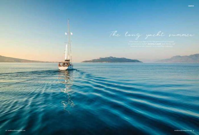 Screenshot of the World Traveller magazine article The Long Yacht Summer