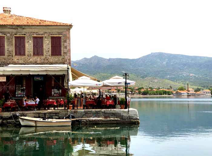 The Octapus Restaurant at Molyvos harbour on Lesvos island