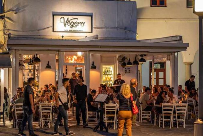 Vegera Mykonos street view photo from the restaurant page on Facebook