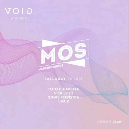 Void Mykonos presents MadeofSounds on Saturday July 25
