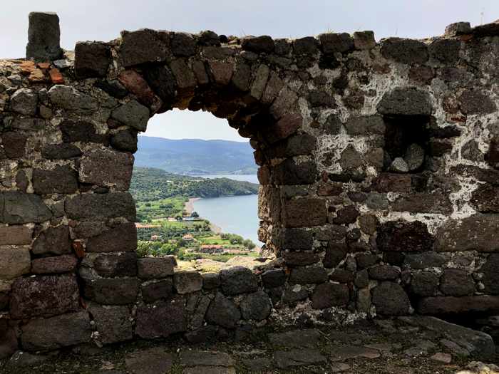 Inside the Castle of Molyvos on Lesvos island